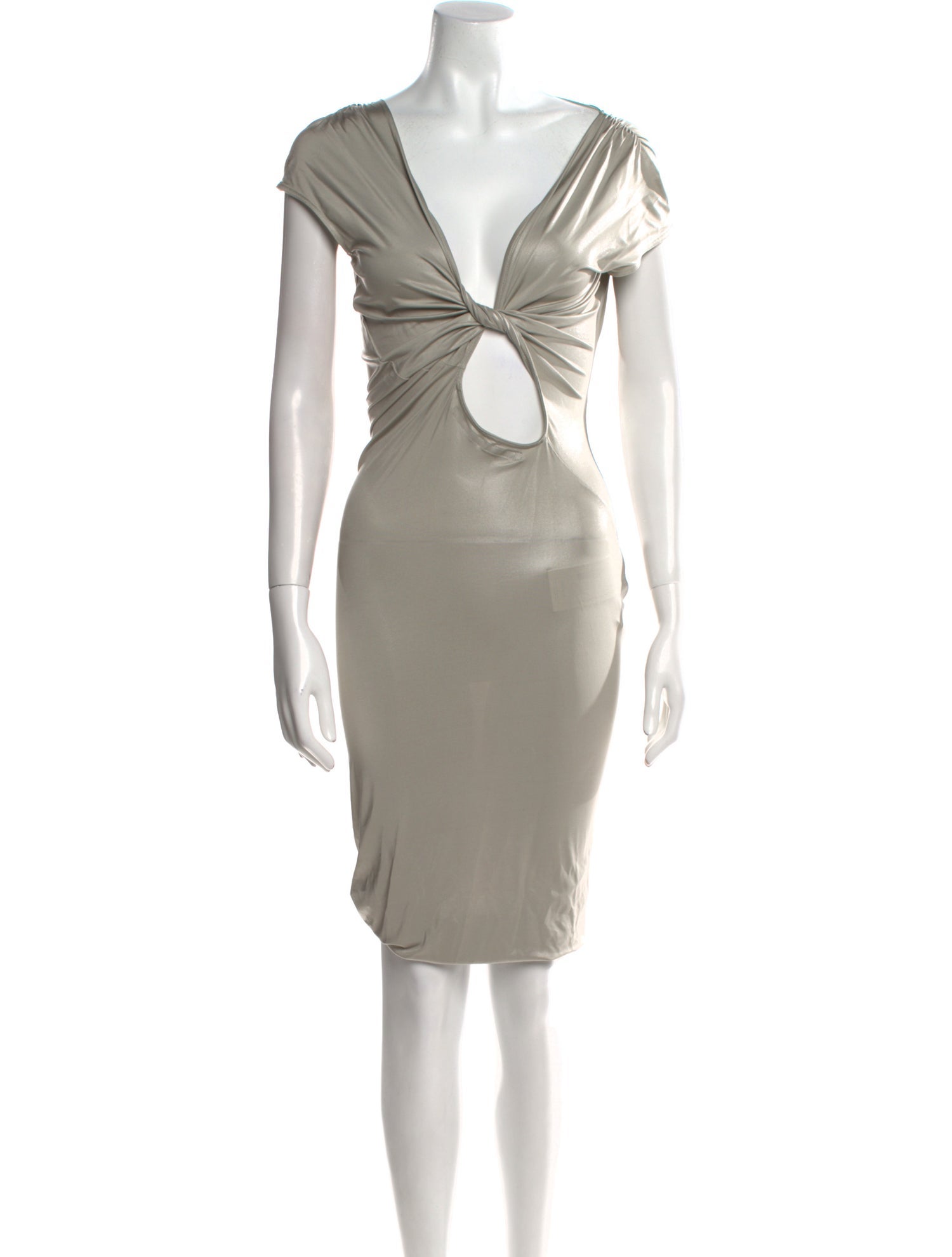 Rick Owens V-Neck Knee-Length Dress