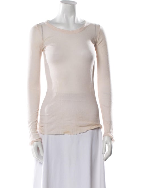 Rick Owens Bateau Neckline Long Sleeve Top