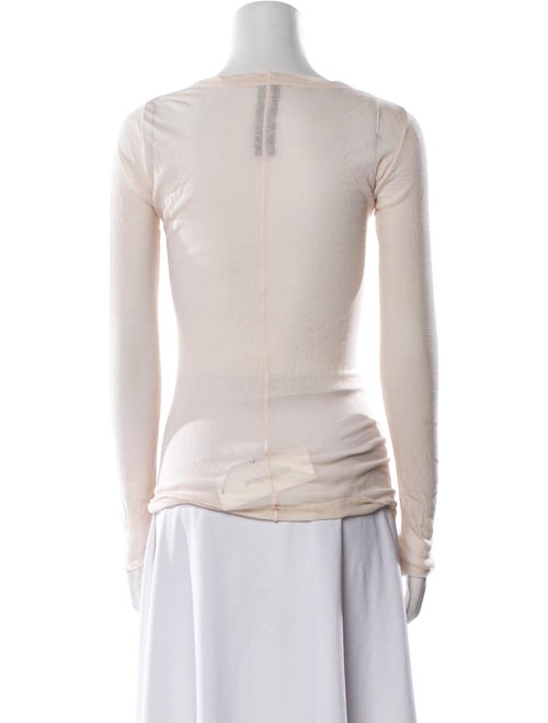 Rick Owens Bateau Neckline Long Sleeve Top