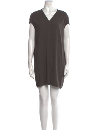 Rick Owens V-Neck Mini Dress