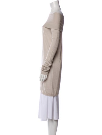 Rick Owens Virgin Wool Off-The-Shoulder Sweater