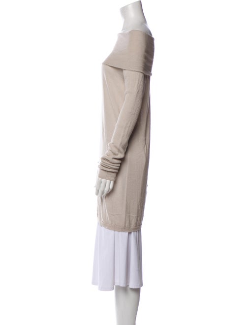 Rick Owens Virgin Wool Off-The-Shoulder Sweater