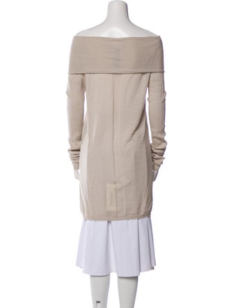 Rick Owens Virgin Wool Off-The-Shoulder Sweater