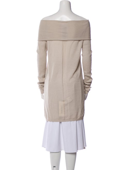 Rick Owens Virgin Wool Off-The-Shoulder Sweater