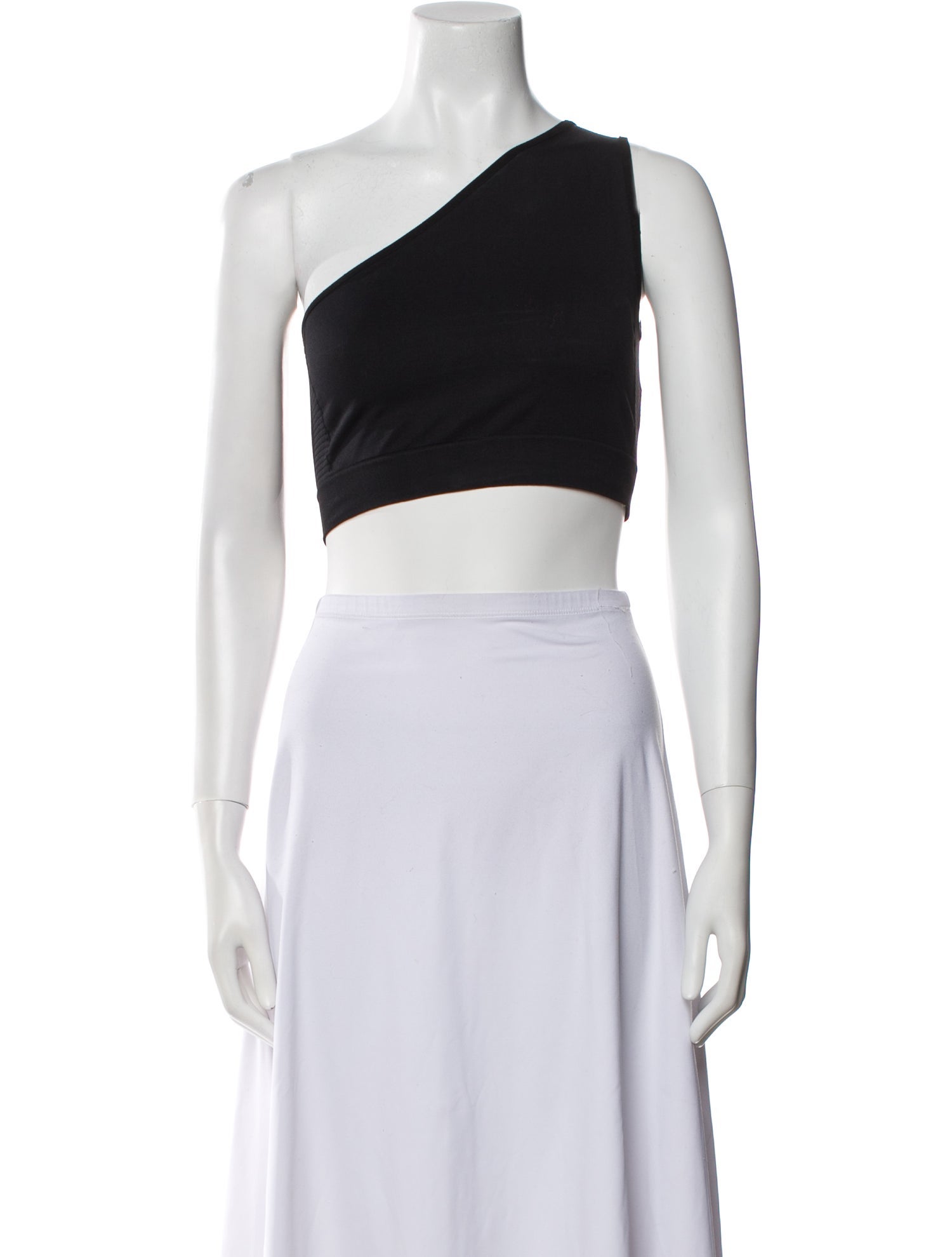 Rick Owens One-Shoulder Sleeveless Crop Top