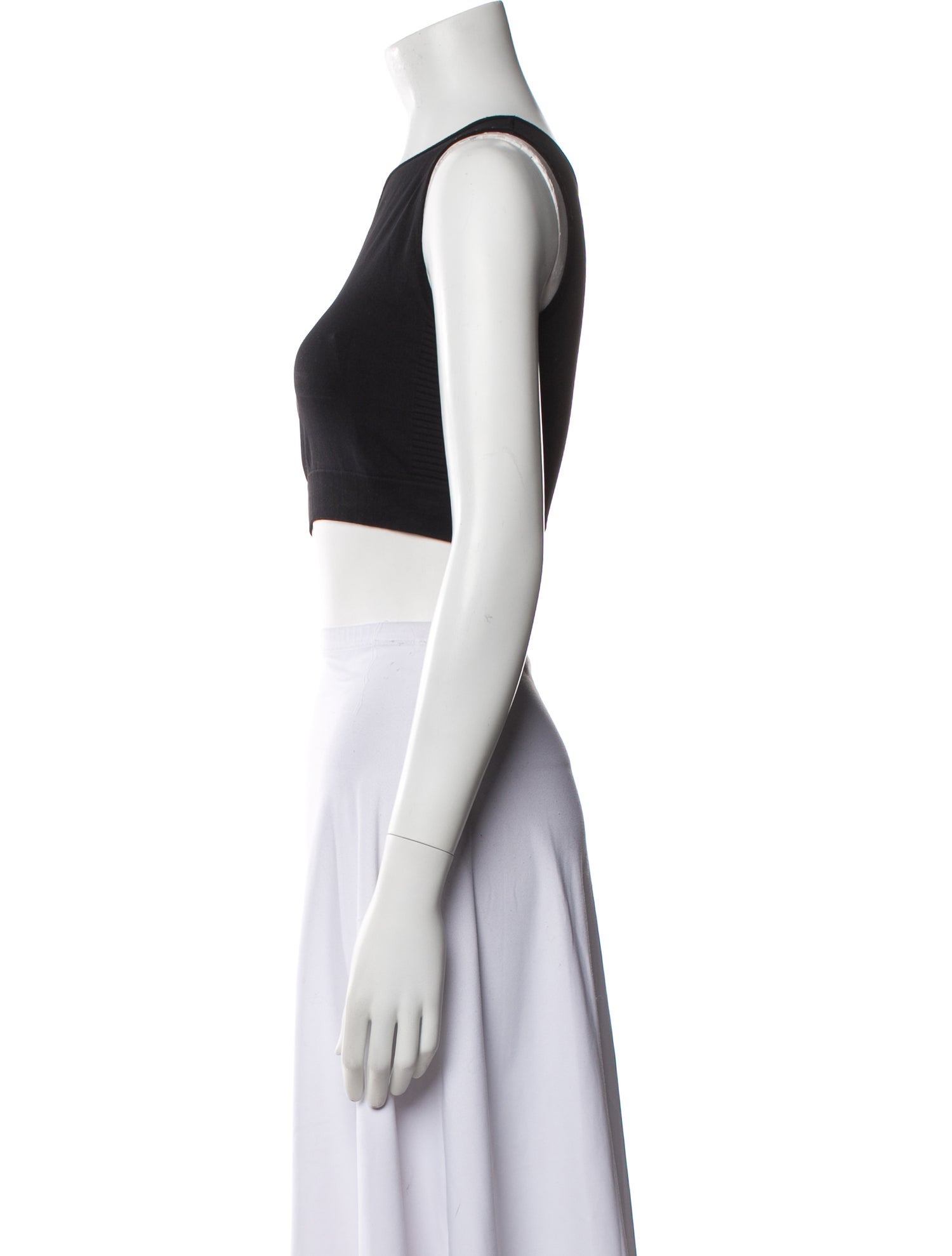 Rick Owens One-Shoulder Sleeveless Crop Top