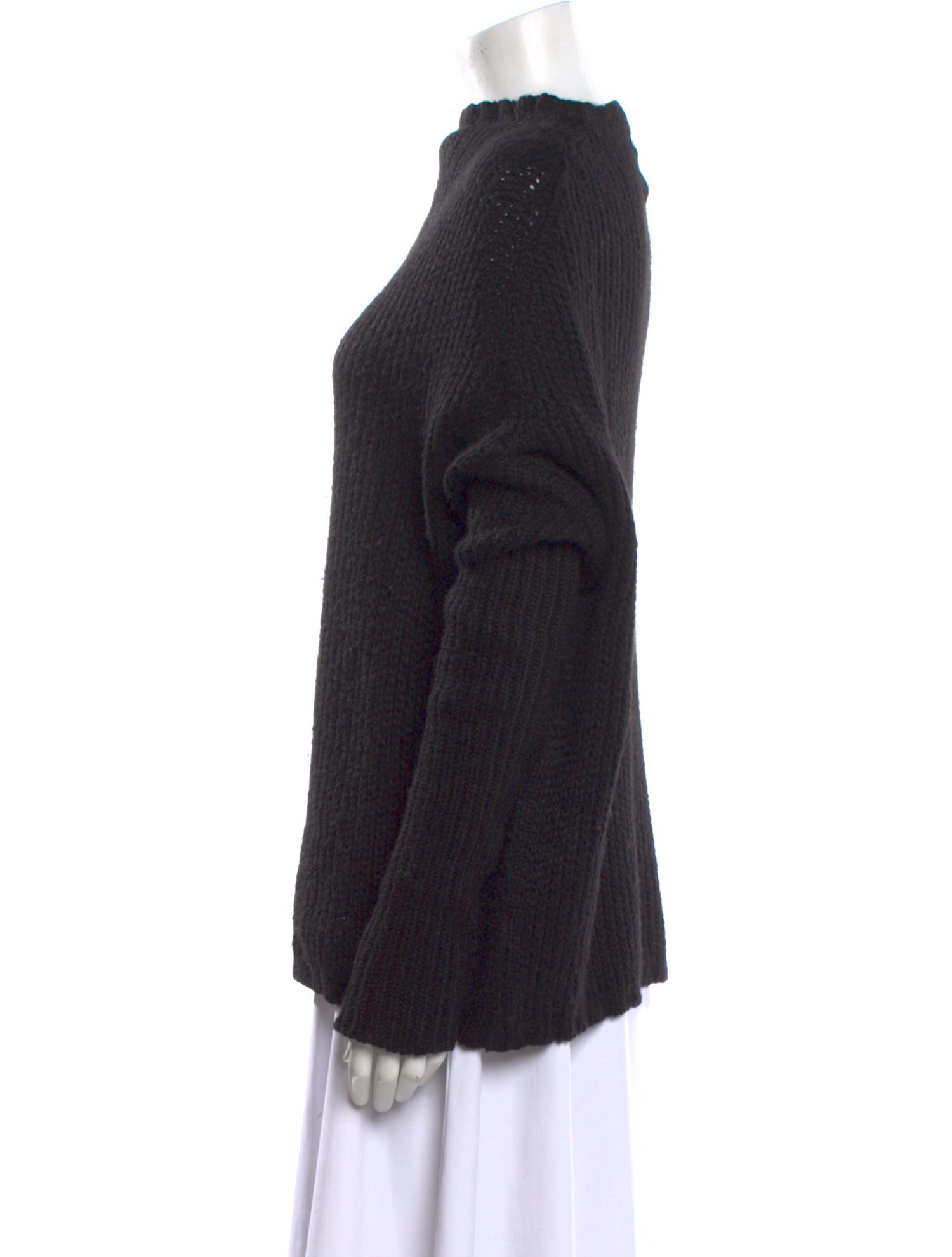 Rick Owens Alpaca Mock Neck Sweater