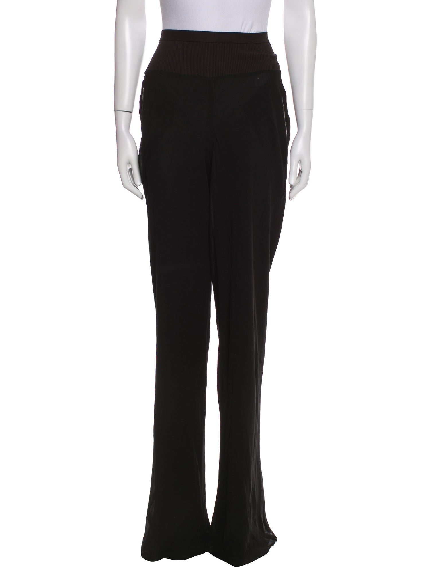 Rick Owens Silk Wide Leg Pants