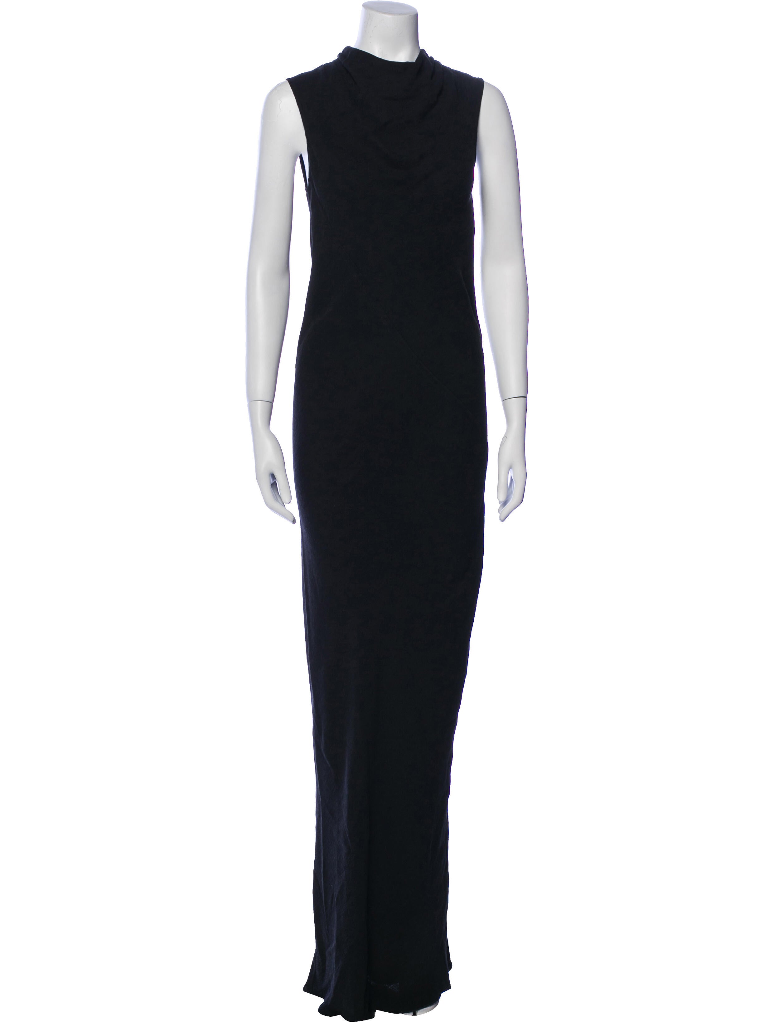 Rick Owens Cowl Neck Long Dress