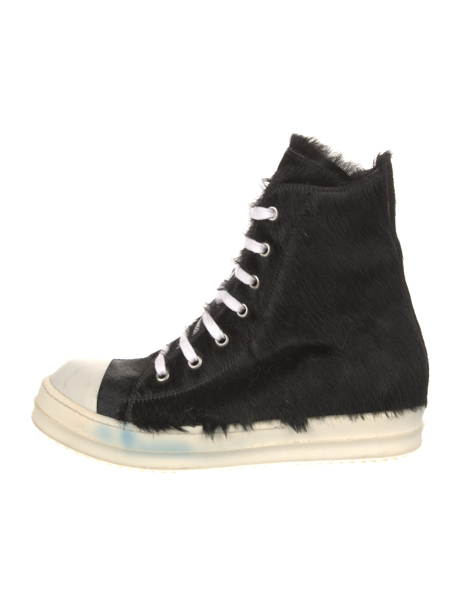 Rick Owens Ponyhair Wedge Sneakers
