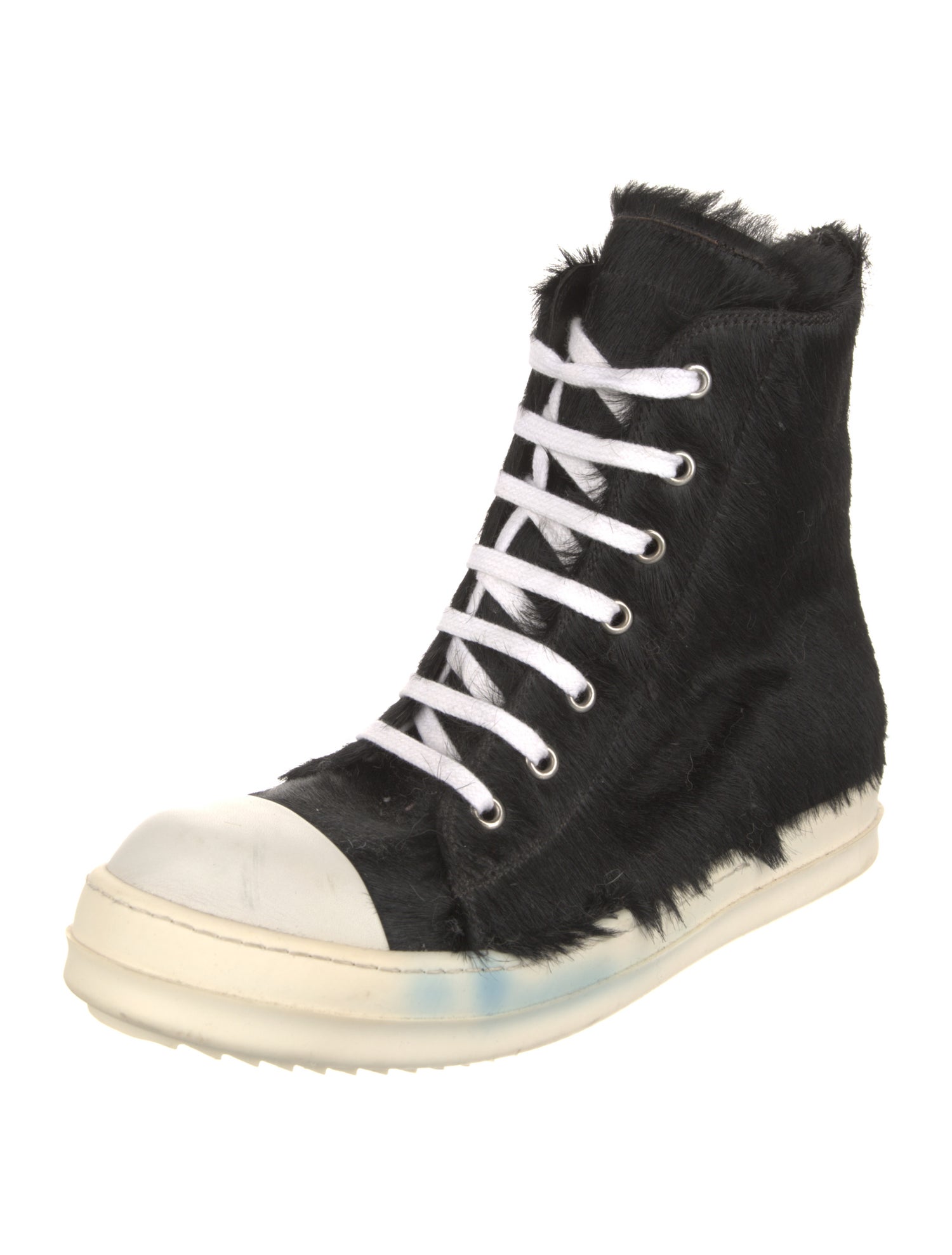 Rick Owens Ponyhair Wedge Sneakers
