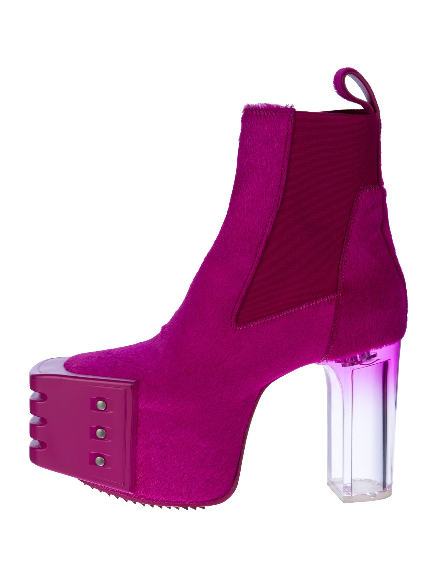 Rick Owens Leather Chelsea Boots