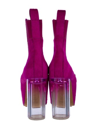 Rick Owens Leather Chelsea Boots