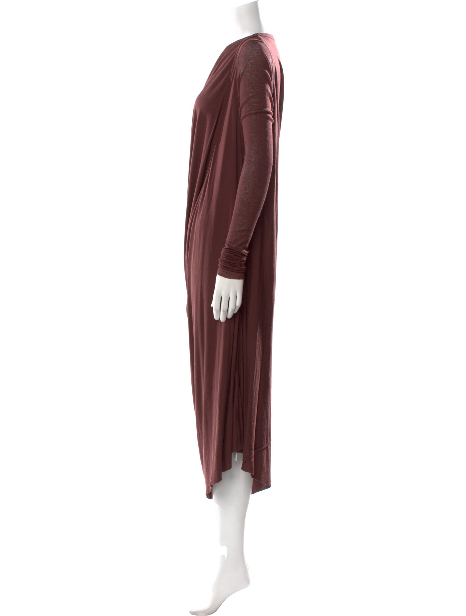 Rick Owens Cowl Neck Long Dress
