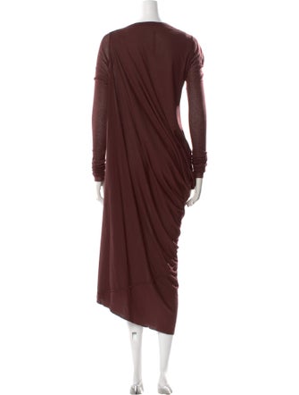 Rick Owens Cowl Neck Long Dress