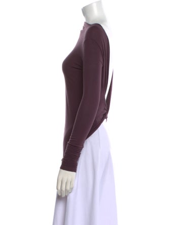 Rick Owens Bateau Neckline Long Sleeve Top