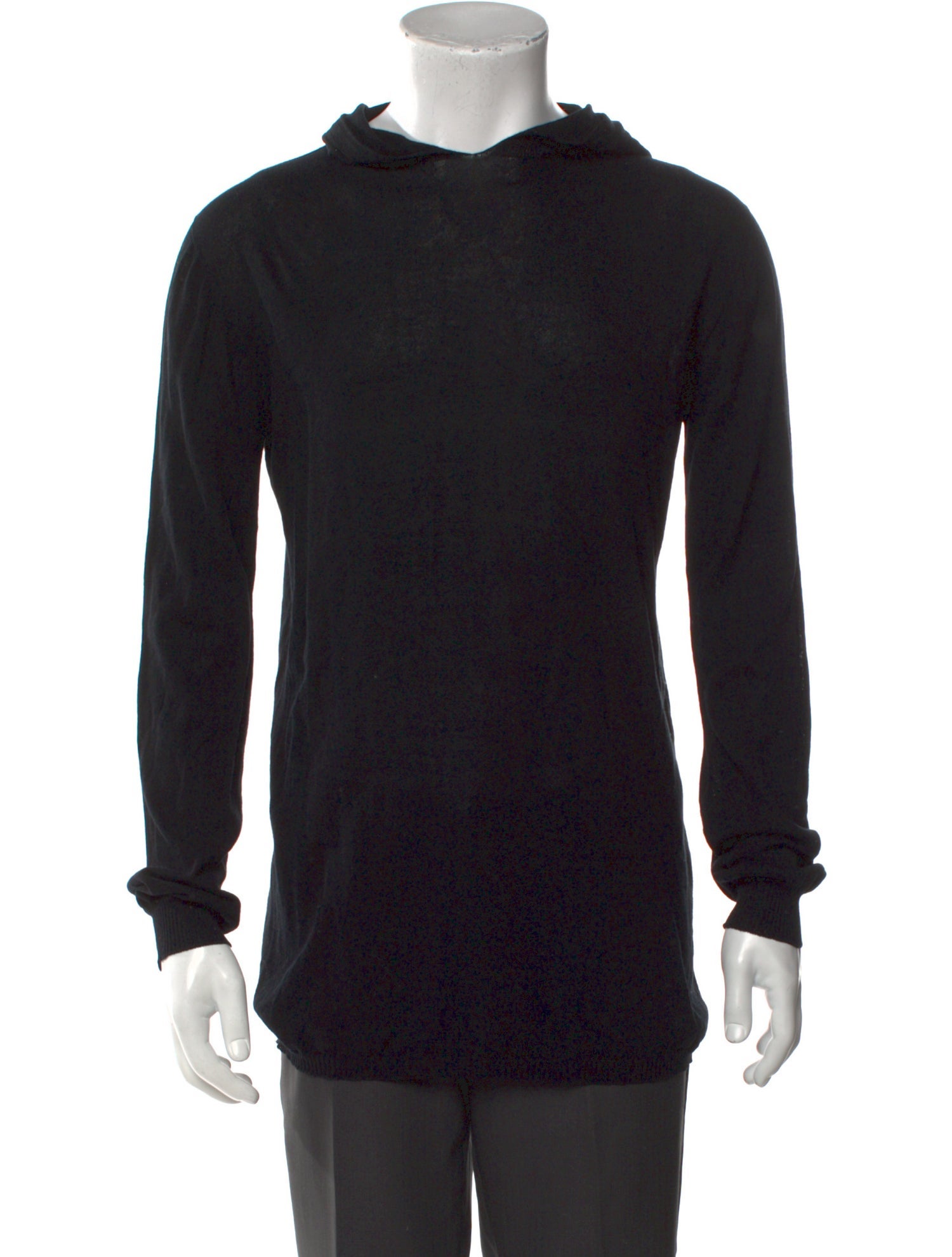 Rick Owens Crew Neck Long Sleeve Hoodie