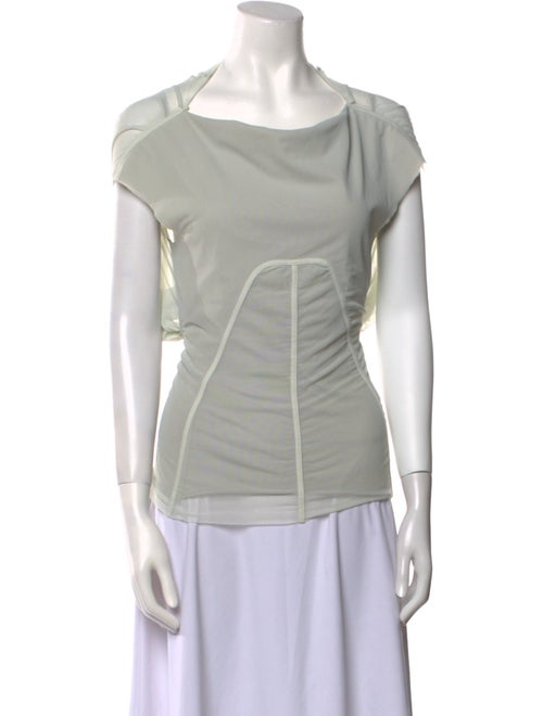 Rick Owens Cowl Neck Short Sleeve Top