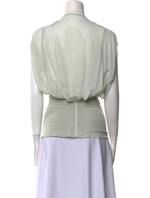 Rick Owens Cowl Neck Short Sleeve Top