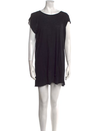 Rick Owens Scoop Neck Short Sleeve Tunic