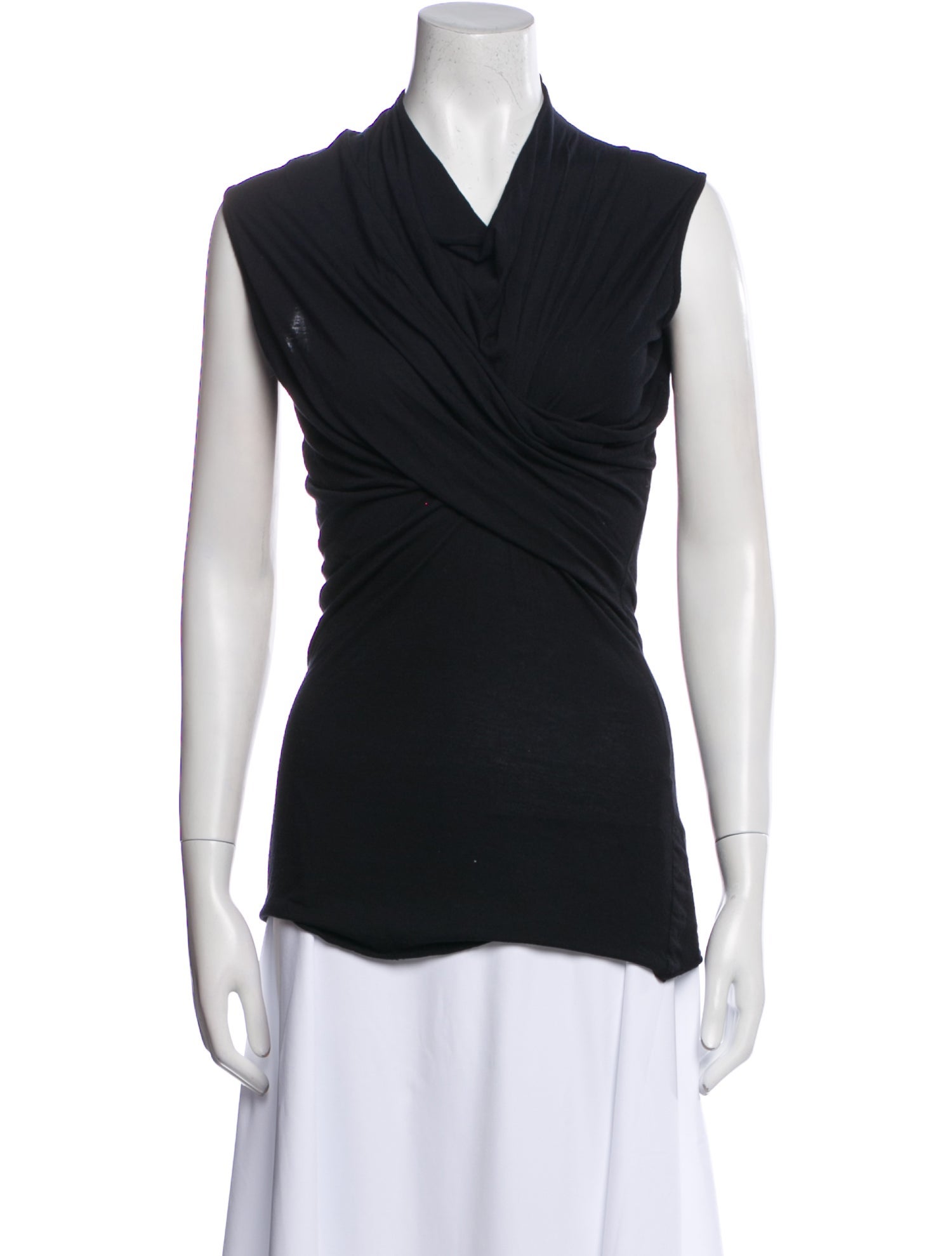Rick Owens Cowl Neck Sleeveless Top