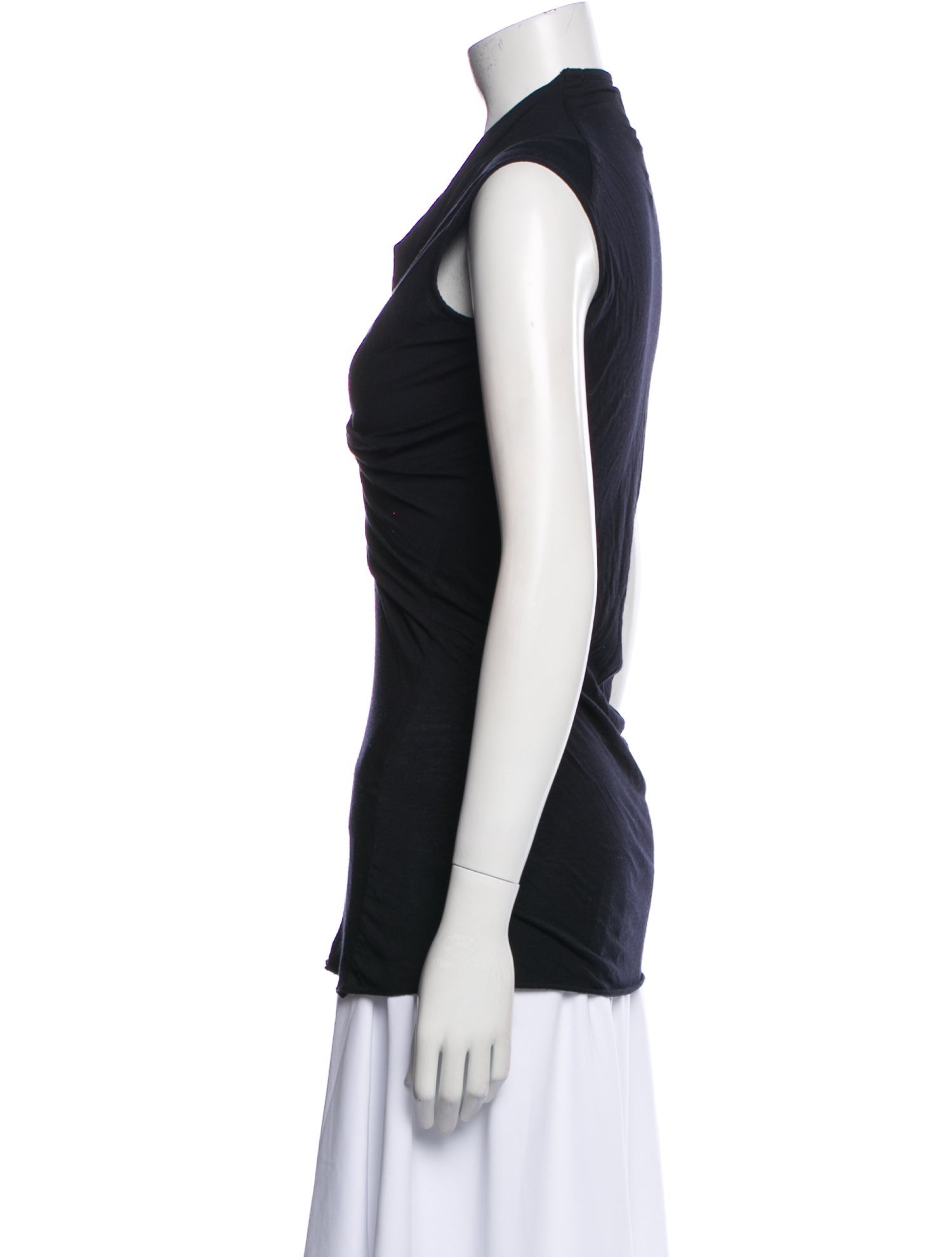 Rick Owens Cowl Neck Sleeveless Top