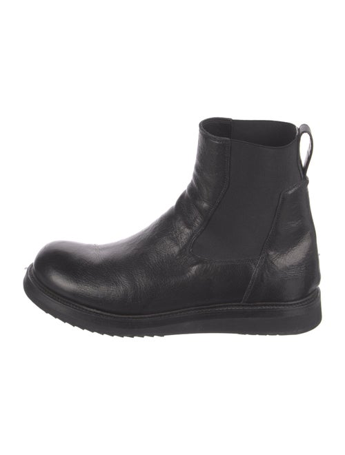 Rick Owens Leather Chelsea Boots