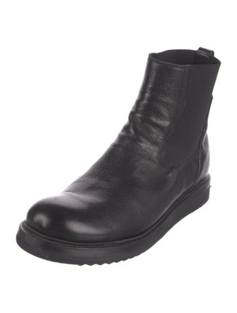 Rick Owens Leather Chelsea Boots