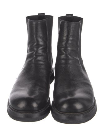 Rick Owens Leather Chelsea Boots