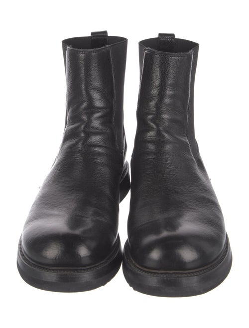 Rick Owens Leather Chelsea Boots