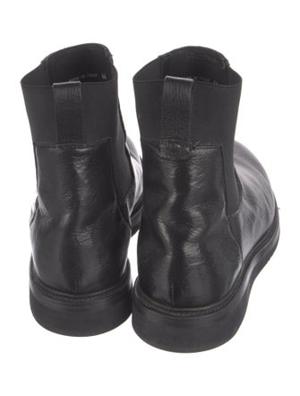 Rick Owens Leather Chelsea Boots