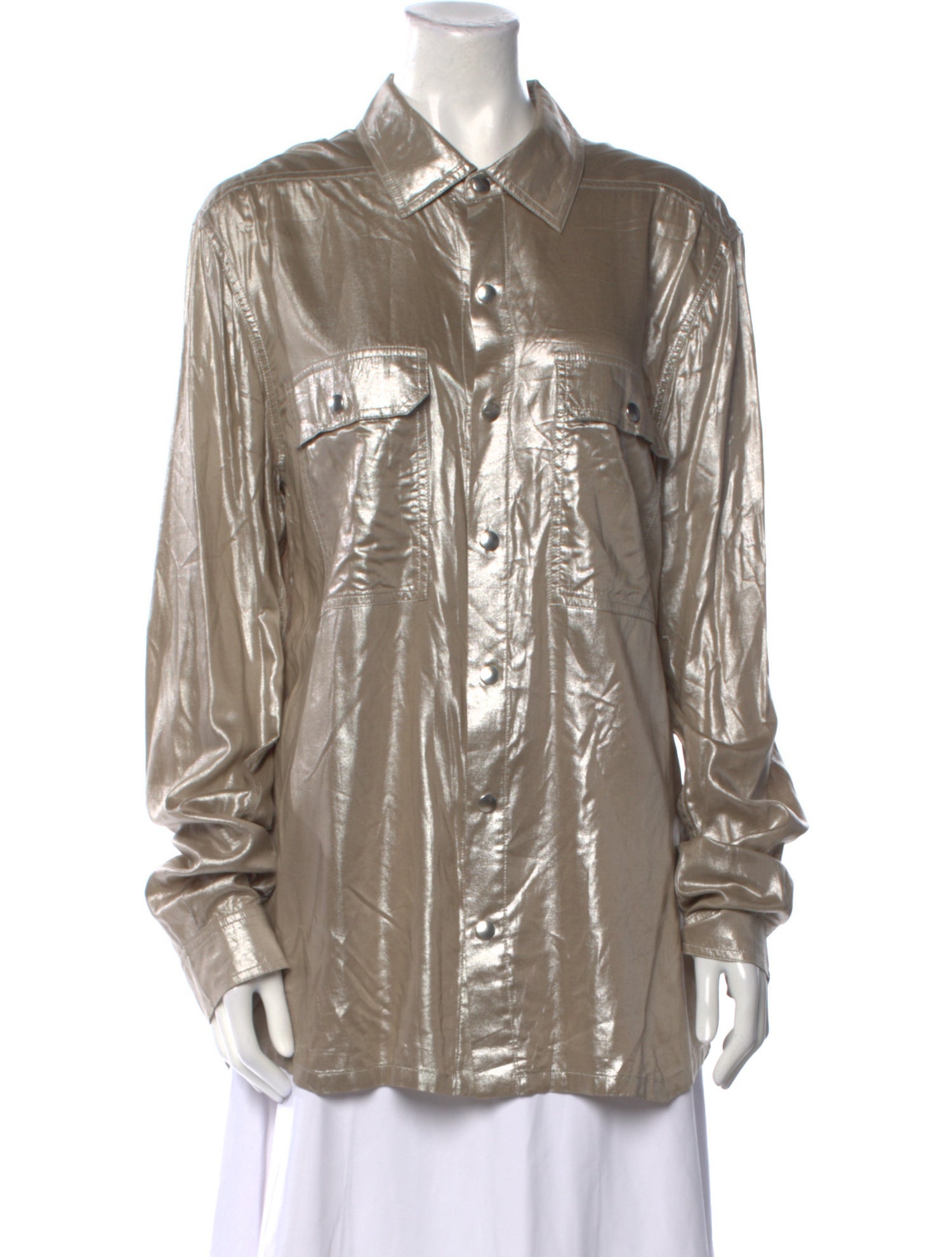 Rick Owens 2022 Long Sleeve Button-Up Top