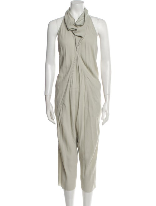 Rick Owens Silk Mock Neck Jumpsuit