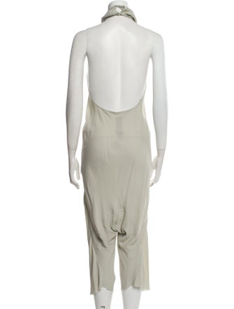 Rick Owens Silk Mock Neck Jumpsuit