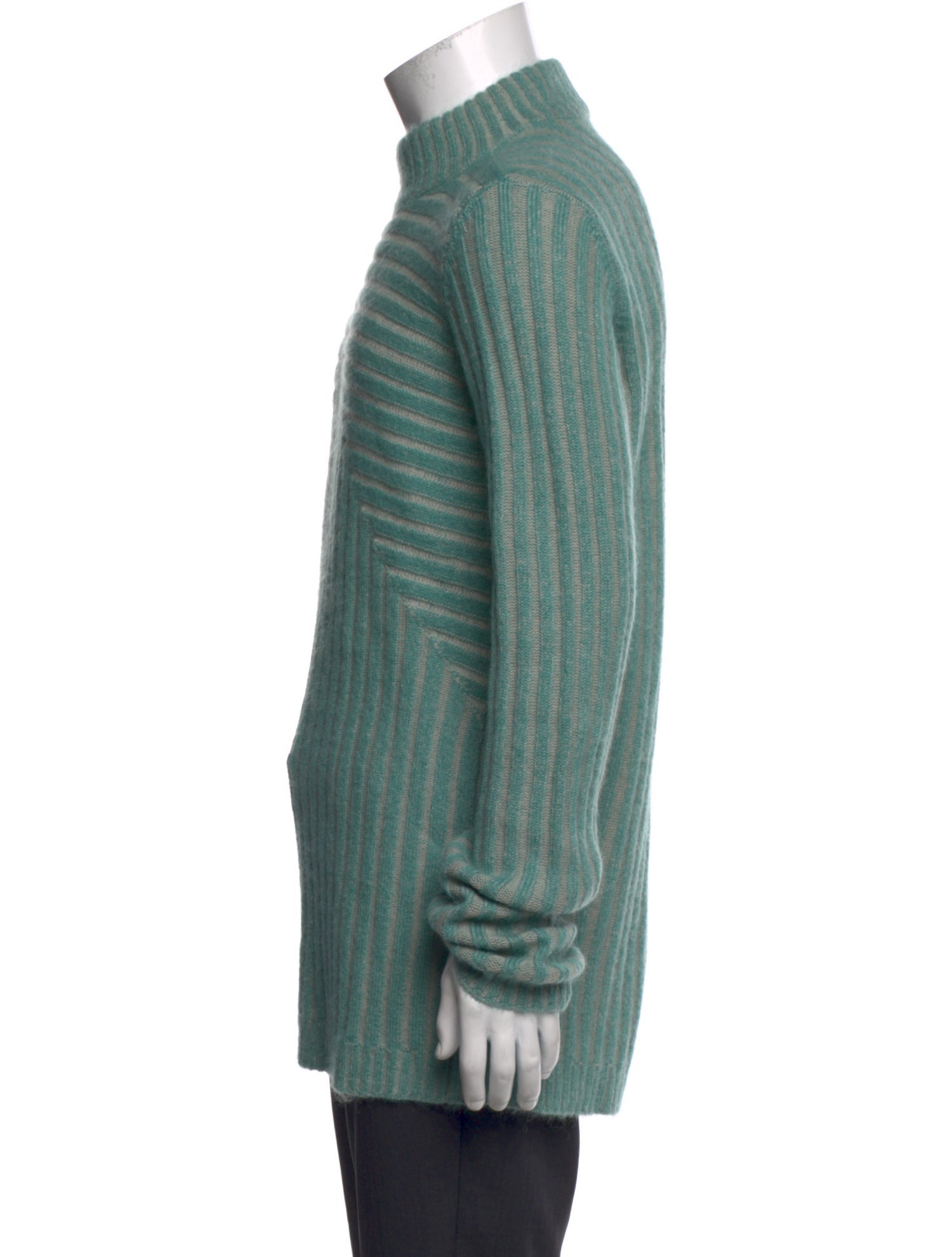 Rick Owens Mock Neck Long Sleeve Pullover