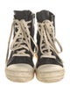 Rick Owens Leather Wedge Sneakers
