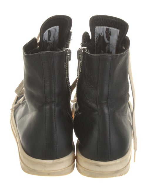 Rick Owens Leather Wedge Sneakers