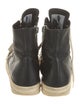 Rick Owens Leather Wedge Sneakers