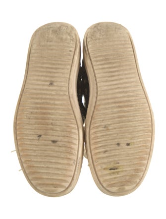 Rick Owens Leather Wedge Sneakers