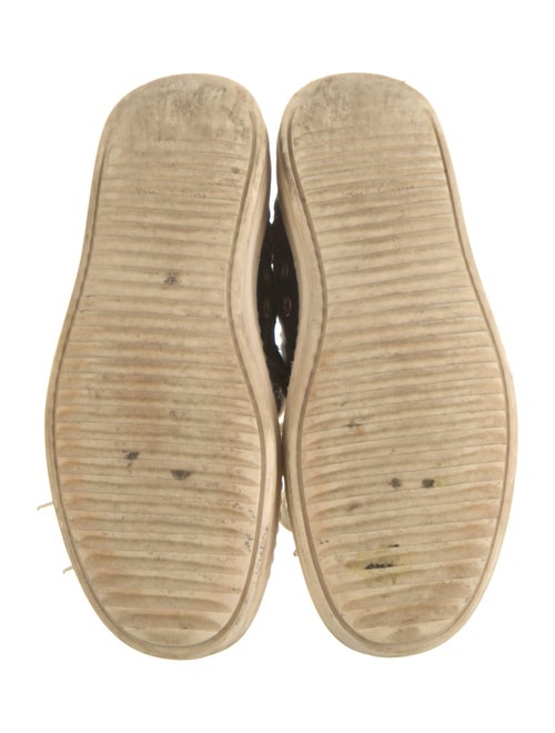 Rick Owens Leather Wedge Sneakers