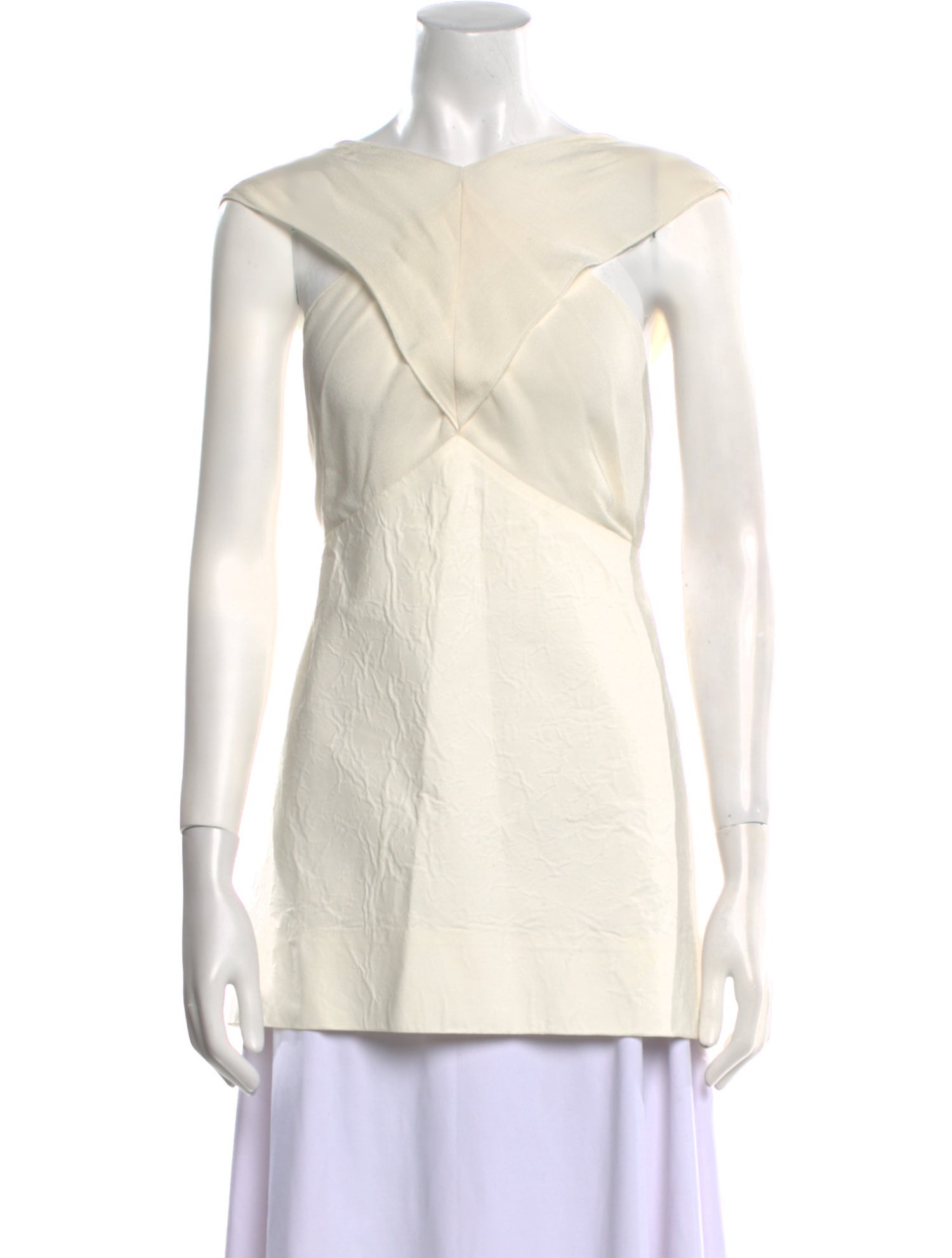 Rick Owens Silk Bateau Neckline Tunic w/ Tags