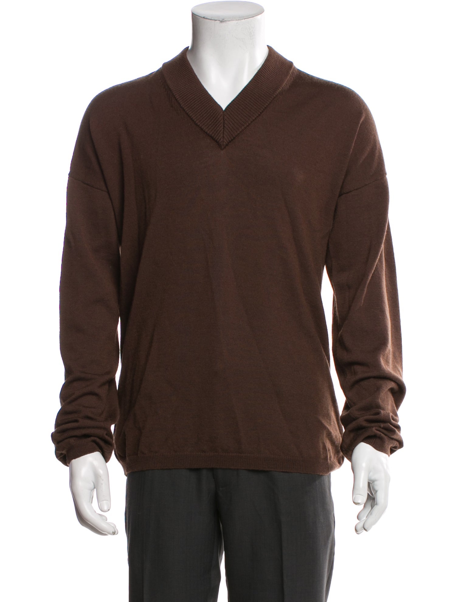Rick Owens Virgin Wool V-Neck Pullover
