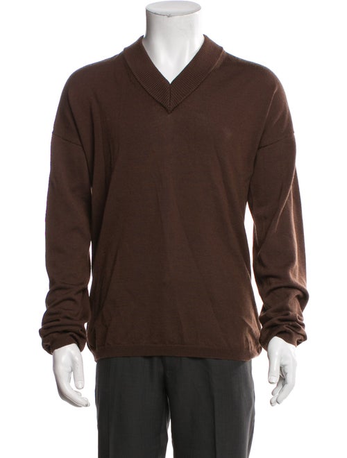 Rick Owens Virgin Wool V-Neck Pullover