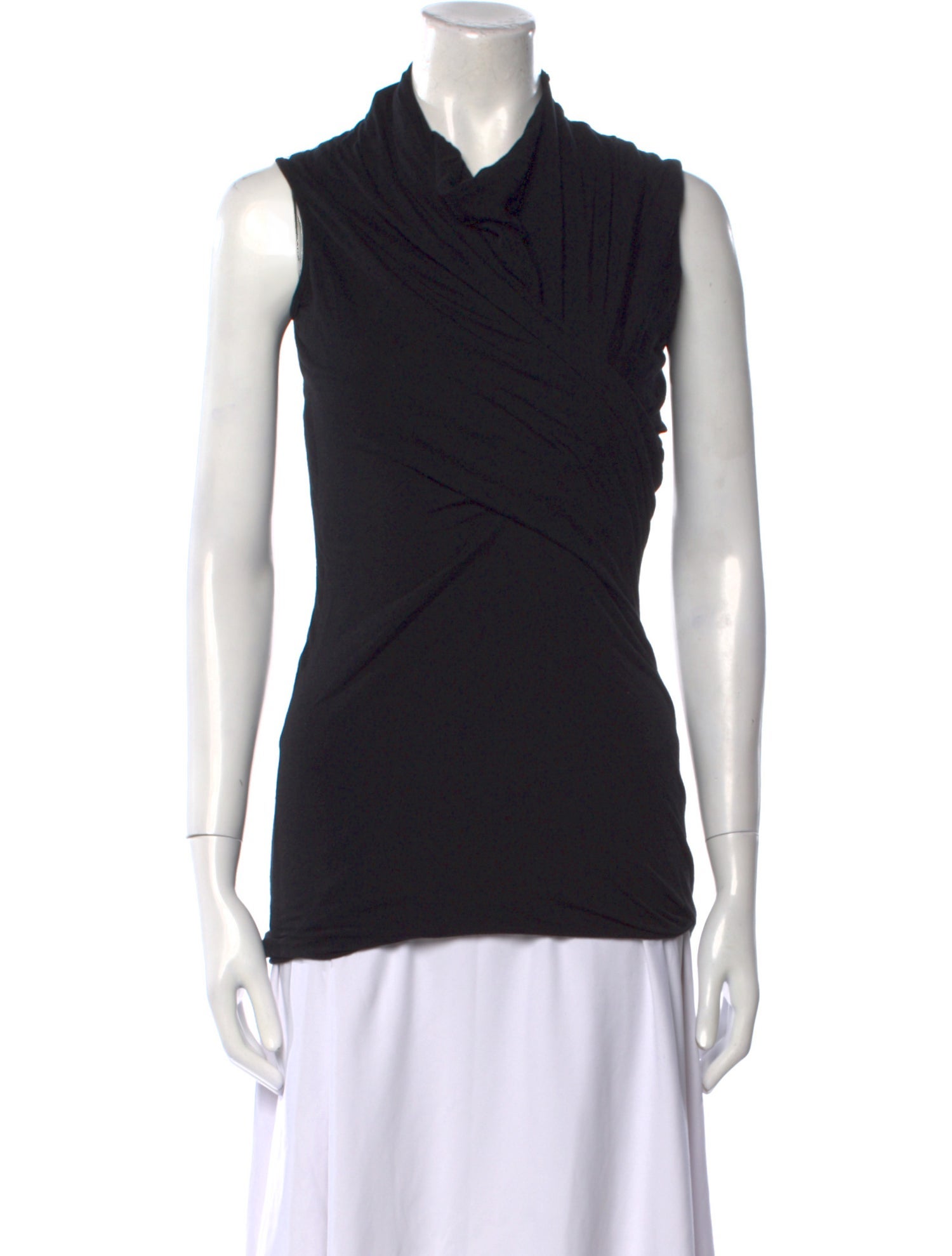 Rick Owens Cowl Neck Sleeveless Top