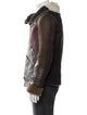 Rick Owens 2016 'Mastodon' Geo Shearling Moto Jacket