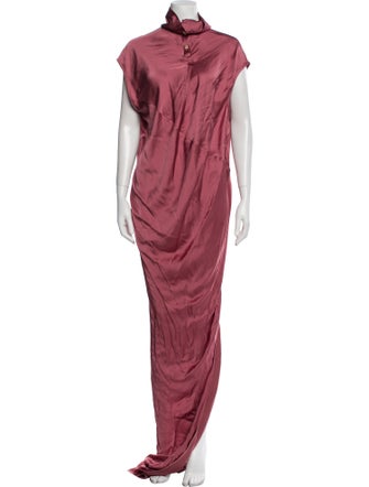 Rick Owens Turtleneck Long Dress