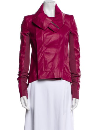 Rick Owens Leather Biker Jacket