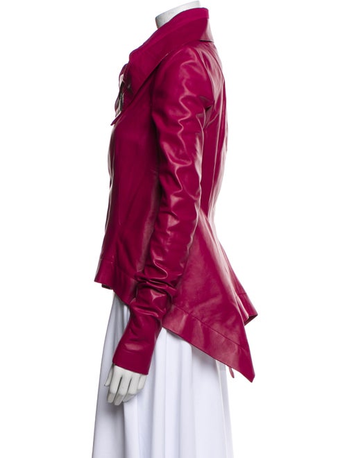 Rick Owens Leather Biker Jacket