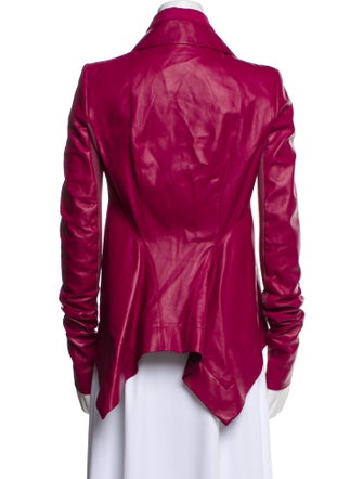 Rick Owens Leather Biker Jacket