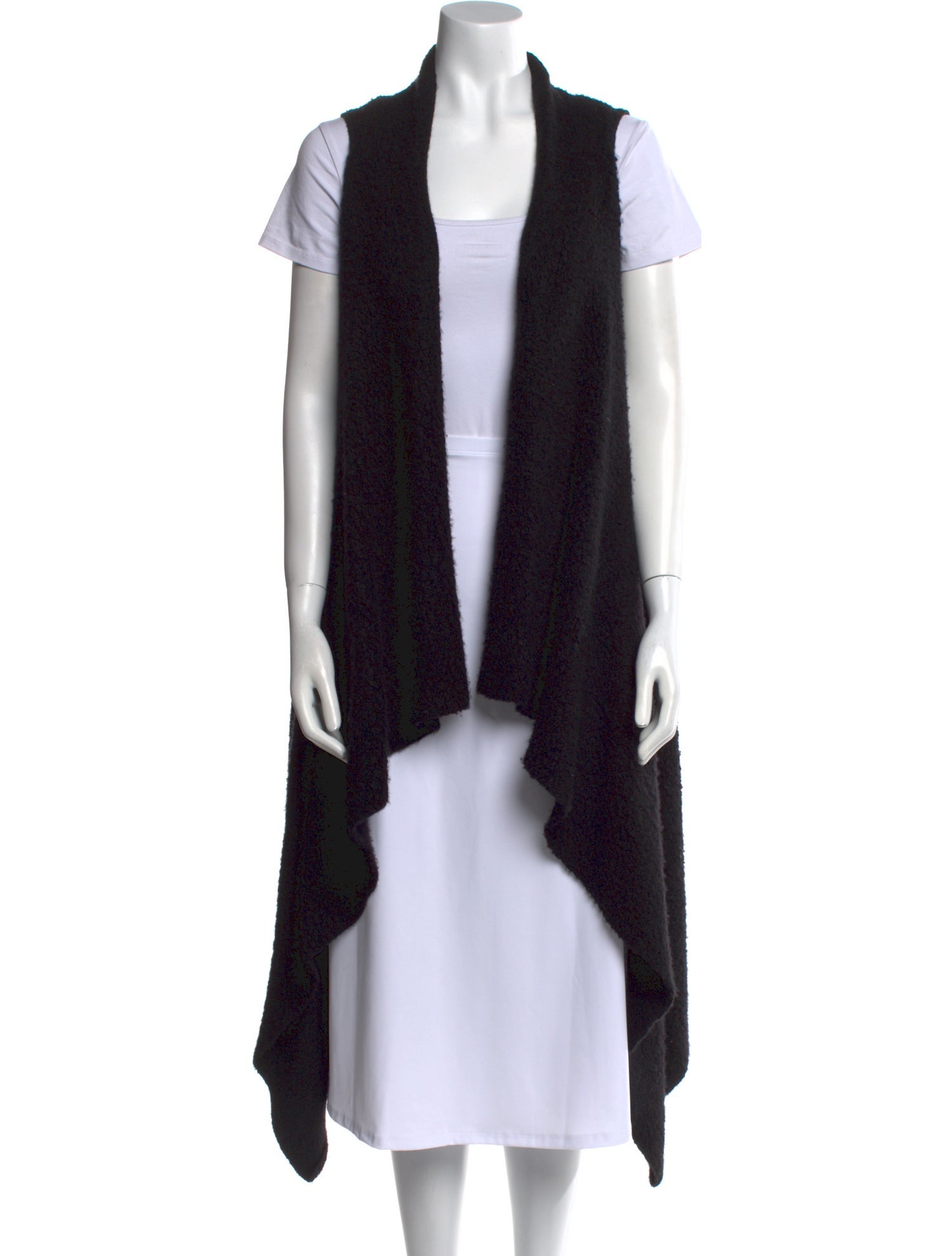 Rick Owens Silk Open Front Sweater